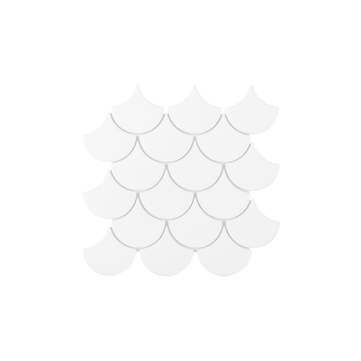 Mini Fish Scale White 88 Mozaika gresowa DUNIN Mini Fish Scale White 88 Mozaika gresowa DUNIN