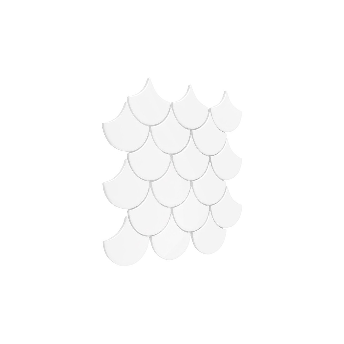 Mini Fish Scale White 88 Mozaika gresowa DUNIN Mini Fish Scale White 88 Mozaika gresowa DUNIN