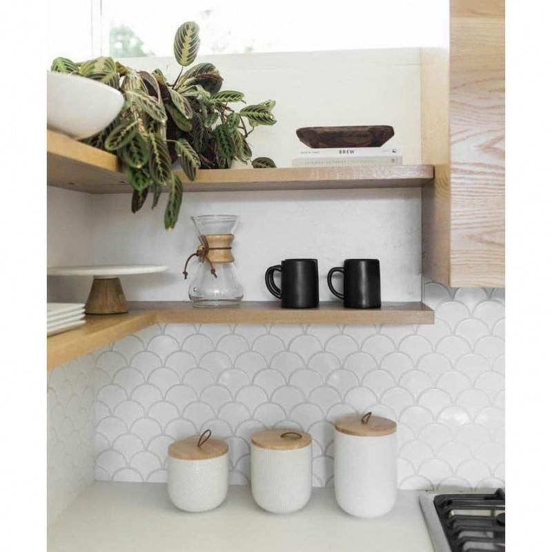 Mini Fish Scale White 88 Mozaika gresowa DUNIN Mini Fish Scale White 88 Mozaika gresowa DUNIN